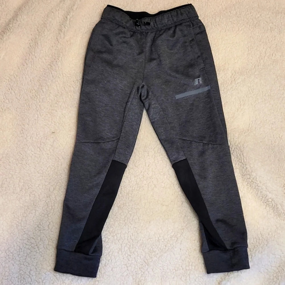 Russell Athletic Other - G40 RUSSEL PANTS: SIZE 8 BOYS GRAY AND BLACK PANTS